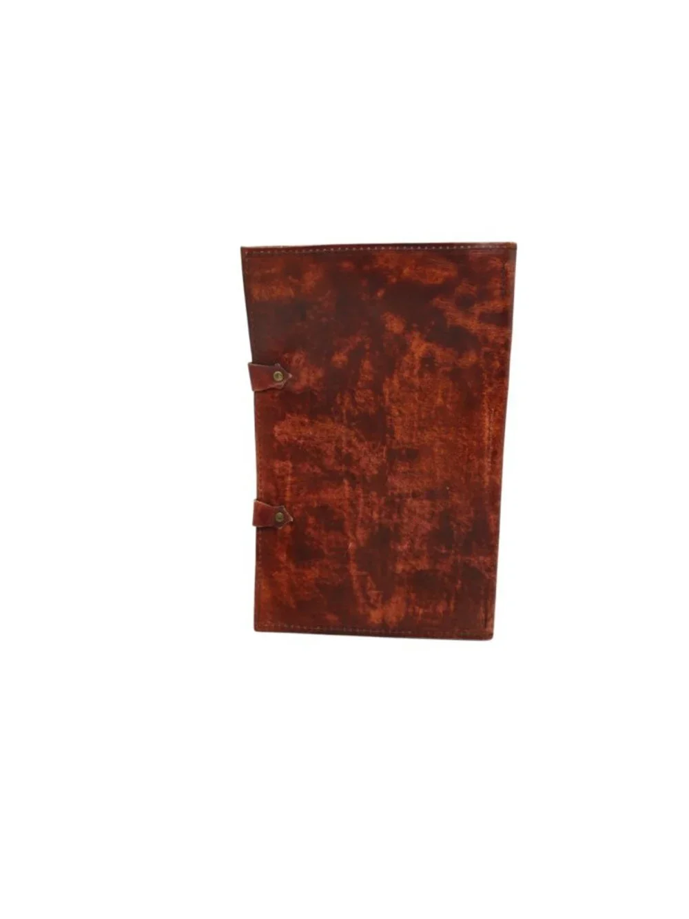 Unbranded Tooled Leather Journal Notebook Cover Vintage Rustic Snap Closure Gift